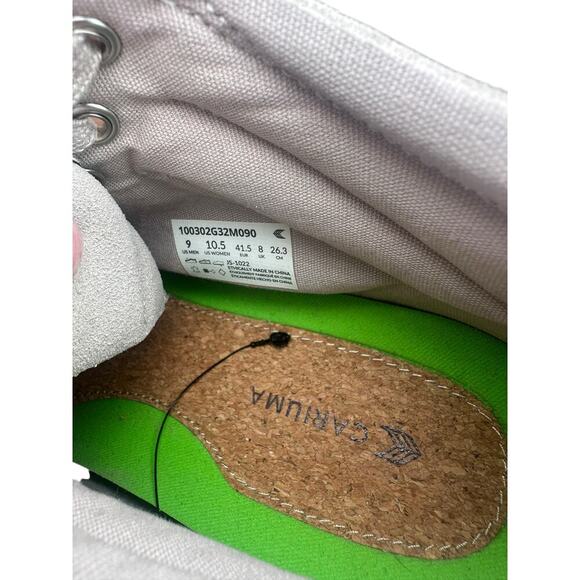 Cariuma OCA High Canvas Sneakers – Stone Gray with Gum Sole (Unisex) M-9/W-10.5 - Picture 7 of 7